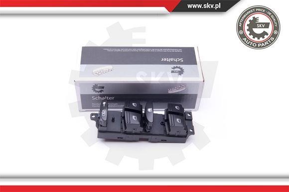 Window control switch Porsche Cayenne: 37SKV096 Esen SKV Window regulator button block