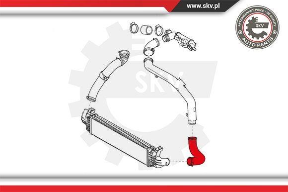 Intercooler pipe Esen SKV 24SKV949