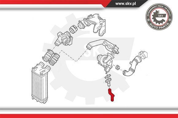 Intercooler pipe Esen SKV 43SKV067