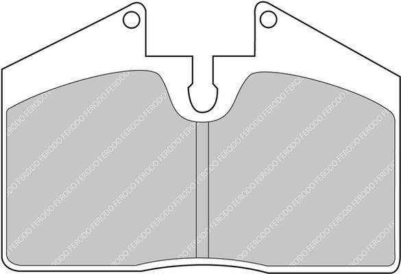 Ferodo FCP451W Brake Pad Set, disc brake FCP451W