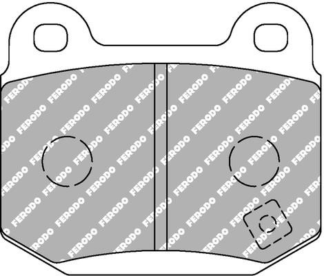 Ferodo FCP 1562H Disc brake pads FERODO DS2500, set FCP1562H