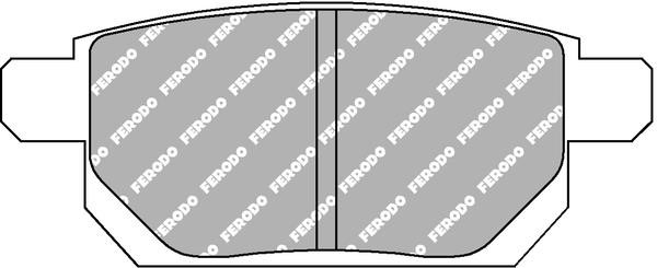 Ferodo FCP4430H Disc brake pads FERODO DS2500, set FCP4430H
