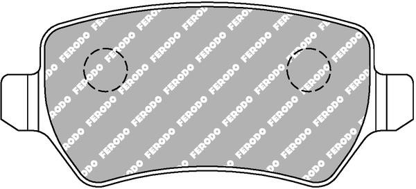 Ferodo FCP1521H Disc brake pads FERODO DS2500, set FCP1521H