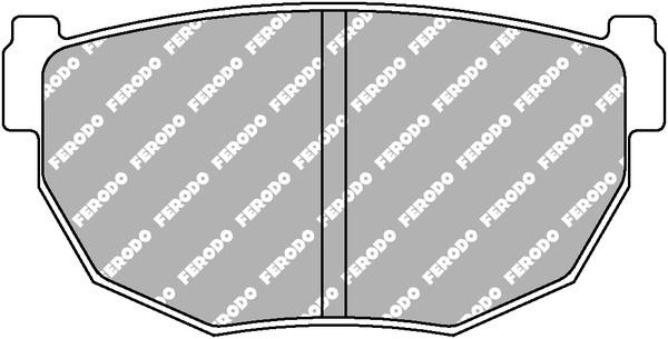 Ferodo FCP484H Disc brake pads FERODO DS2500, set FCP484H