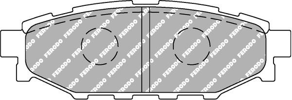 Ferodo FCP1947H Disc brake pads FERODO DS2500, set FCP1947H