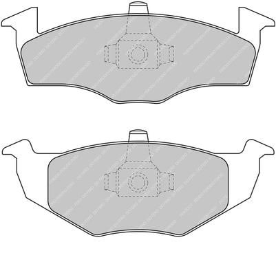 Ferodo FDS1288 Brake Pad Set, disc brake FDS1288