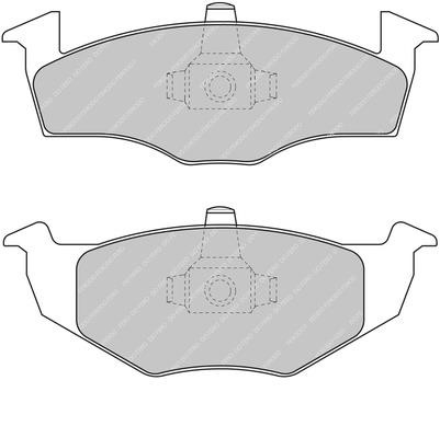 Ferodo FDS1288 Brake Pad Set, disc brake FDS1288