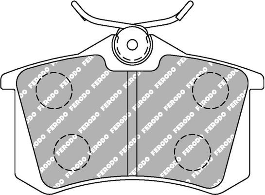 Ferodo FCP1491W Brake Pad Set, disc brake FCP1491W