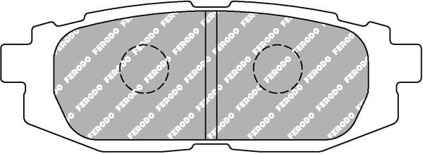 Ferodo FCP4187W Brake Pad Set, disc brake FCP4187W