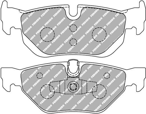 Ferodo FCP 1807H Disc brake pads FERODO DS2500, set FCP1807H