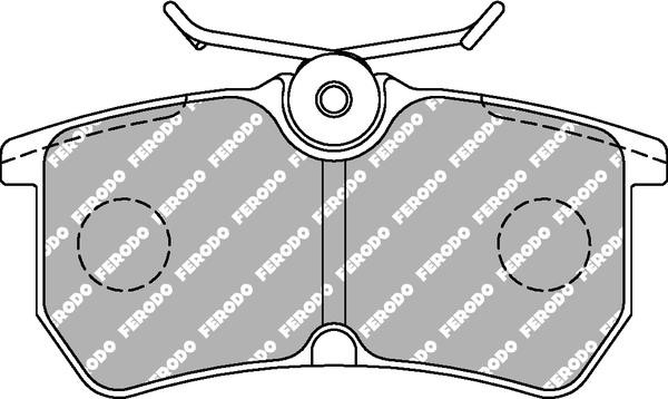 Ferodo FCP 1319H Disc brake pads FERODO DS2500, set FCP1319H