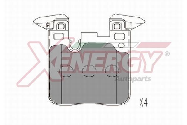 Xenergy X41334 Brake Pad Set, disc brake X41334
