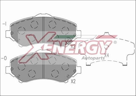 Xenergy X41265 Brake Pad Set, disc brake X41265