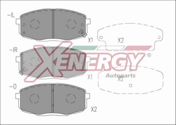 Xenergy X41216 Brake Pad Set, disc brake X41216