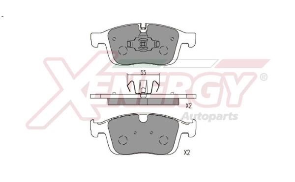 Xenergy X41286 Brake Pad Set, disc brake X41286