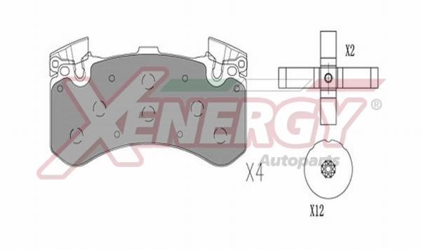 Xenergy X41382 Brake Pad Set, disc brake X41382