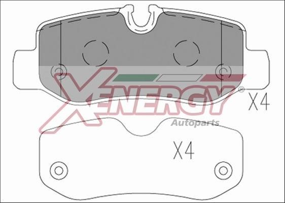 Xenergy X41264 Brake Pad Set, disc brake X41264