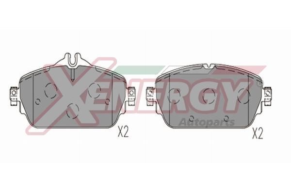 Xenergy X41386 Brake Pad Set, disc brake X41386