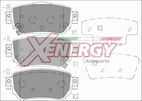 Xenergy X41277 Brake Pad Set, disc brake X41277