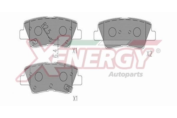 Xenergy X41356 Brake Pad Set, disc brake X41356