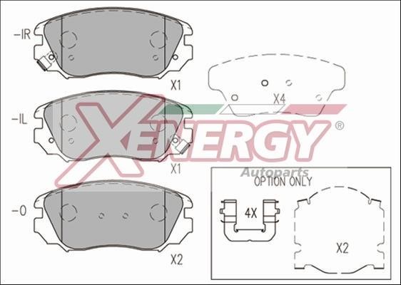 Xenergy X41240 Brake Pad Set, disc brake X41240