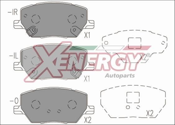 Xenergy X41175 Brake Pad Set, disc brake X41175