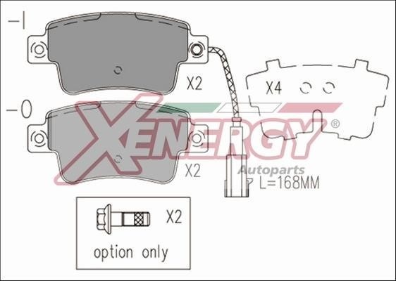 Xenergy X41263 Brake Pad Set, disc brake X41263
