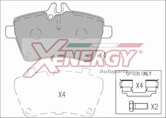 Xenergy X41188 Brake Pad Set, disc brake X41188