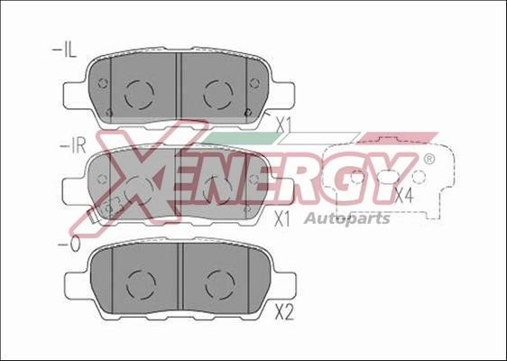 Xenergy X41192 Brake Pad Set, disc brake X41192