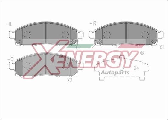 Xenergy X41239 Brake Pad Set, disc brake X41239