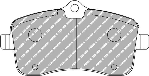 Ferodo FCP 1725W Brake Pad Set, disc brake FCP1725W