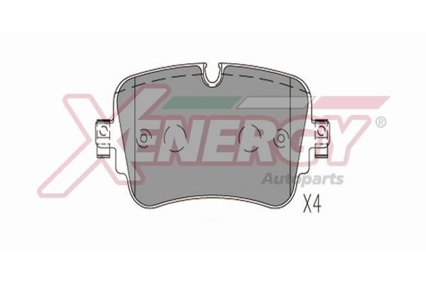 Xenergy X41347 Brake Pad Set, disc brake X41347