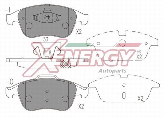 Xenergy X41255 Brake Pad Set, disc brake X41255