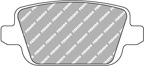 Ferodo FCP 1917H Disc brake pads FERODO DS2500, set FCP1917H