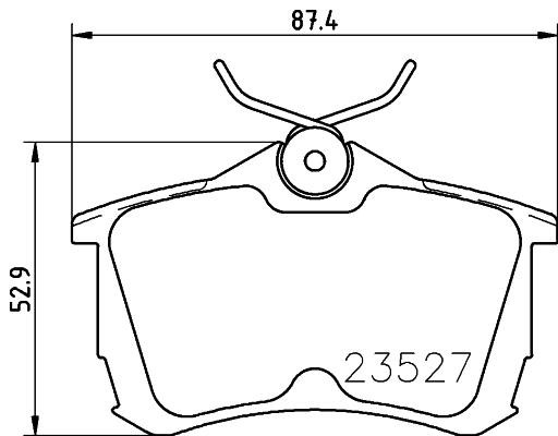 Nisshinbo NP8029 Brake Pad Set, disc brake NP8029