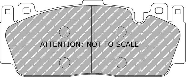 FCP4712H Ferodo Disc brake pads FERODO DS2500, set