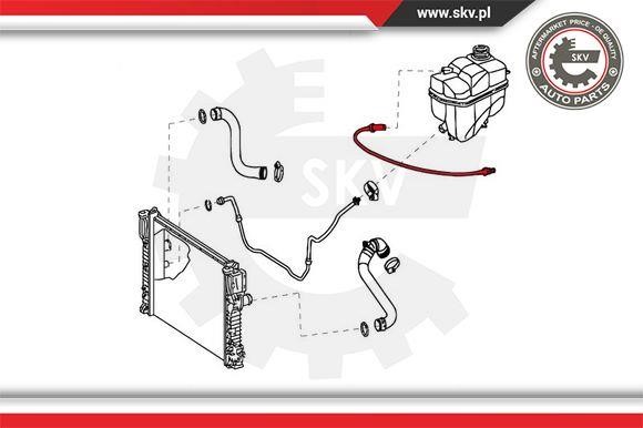 Radiator hose Esen SKV 43SKV736