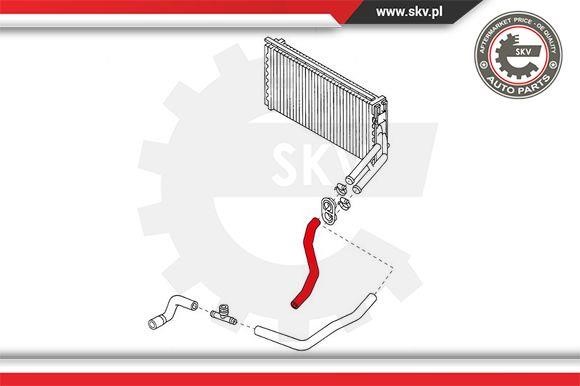 Hose assy water outlet Esen SKV 43SKV710