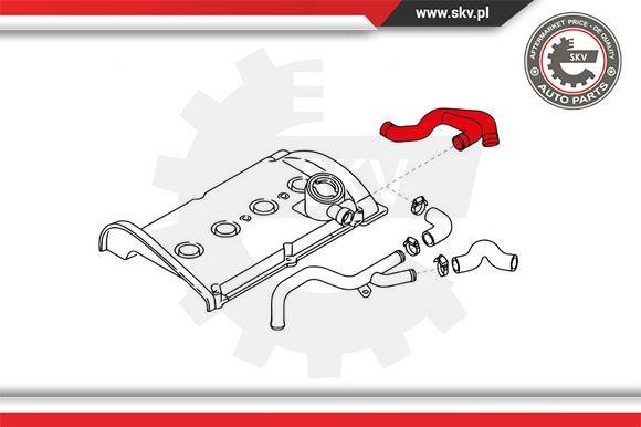 Hose, crankcase ventilation Esen SKV 31SKV135