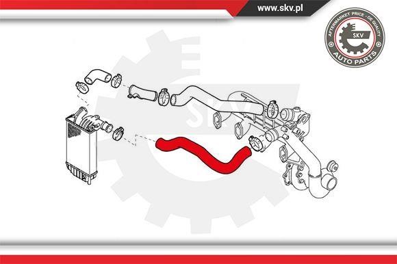 Intercooler pipe Esen SKV 43SKV083