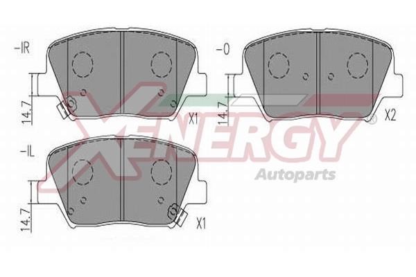 Xenergy X41300 Brake Pad Set, disc brake X41300