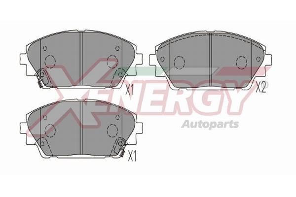 Xenergy X41360 Brake Pad Set, disc brake X41360