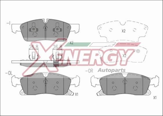Xenergy X41204 Brake Pad Set, disc brake X41204