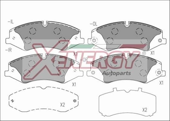 Xenergy X41257 Brake Pad Set, disc brake X41257
