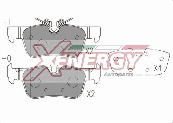 Xenergy X41275 Brake Pad Set, disc brake X41275
