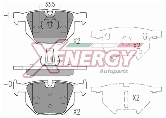 Xenergy X41213 Brake Pad Set, disc brake X41213