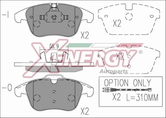 Xenergy X41205 Brake Pad Set, disc brake X41205