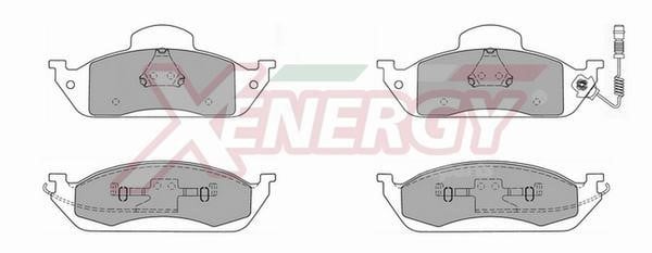 Xenergy X40704 Brake Pad Set, disc brake X40704
