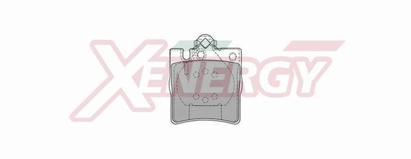 Xenergy X40722 Brake Pad Set, disc brake X40722