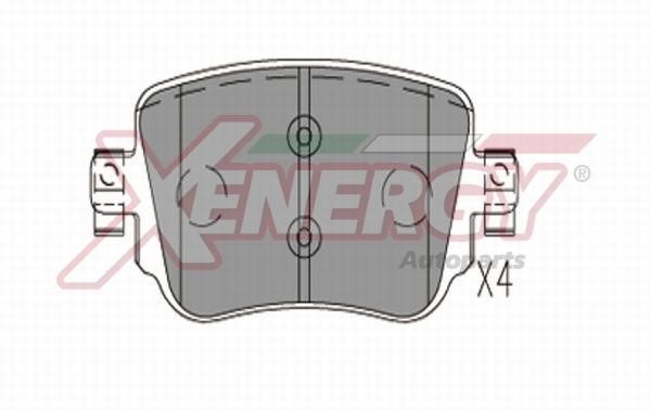 Xenergy X41338 Brake Pad Set, disc brake X41338